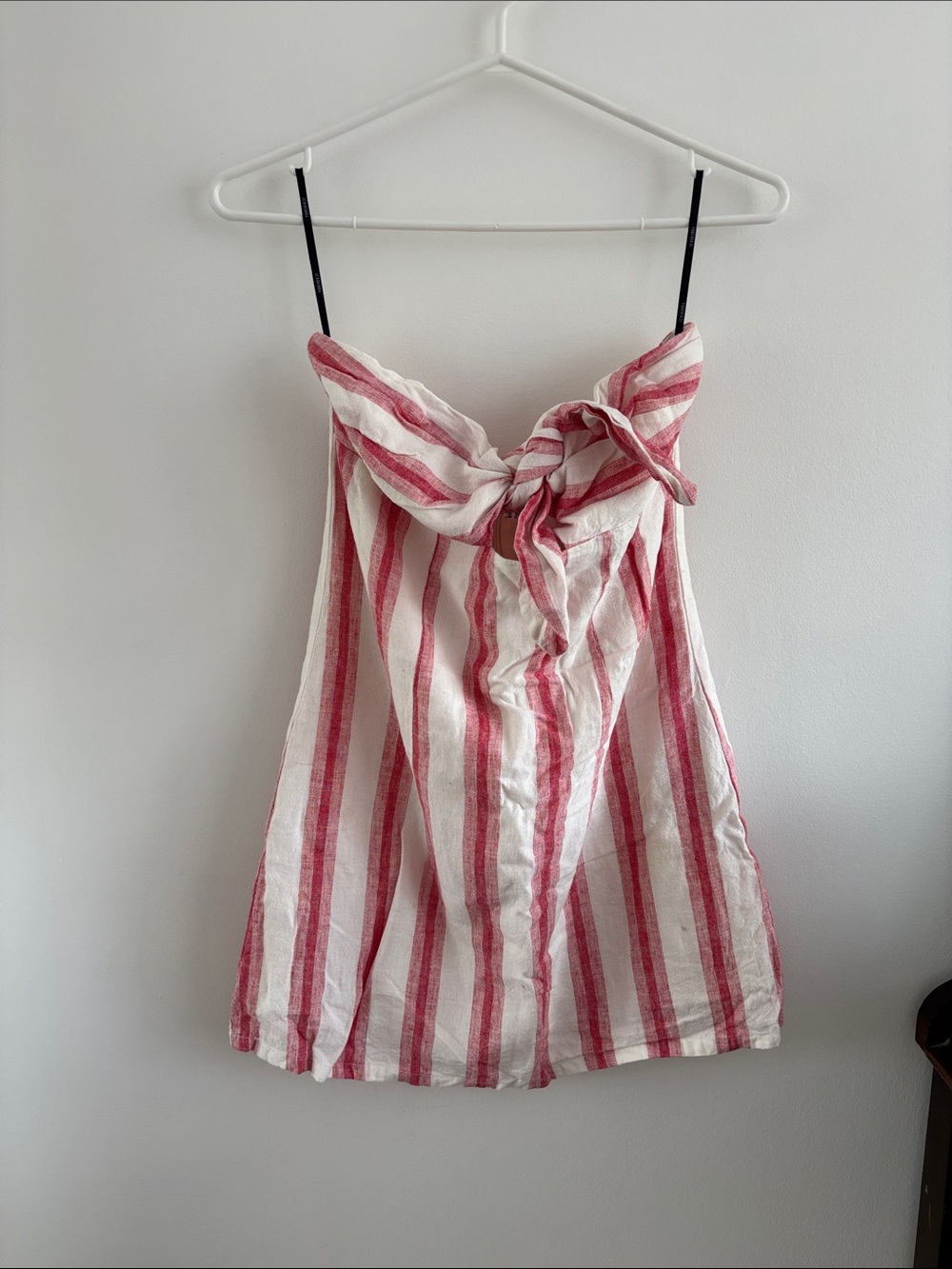 Forever 21 Red and White Striped Tie-Front mini Dress from 2010